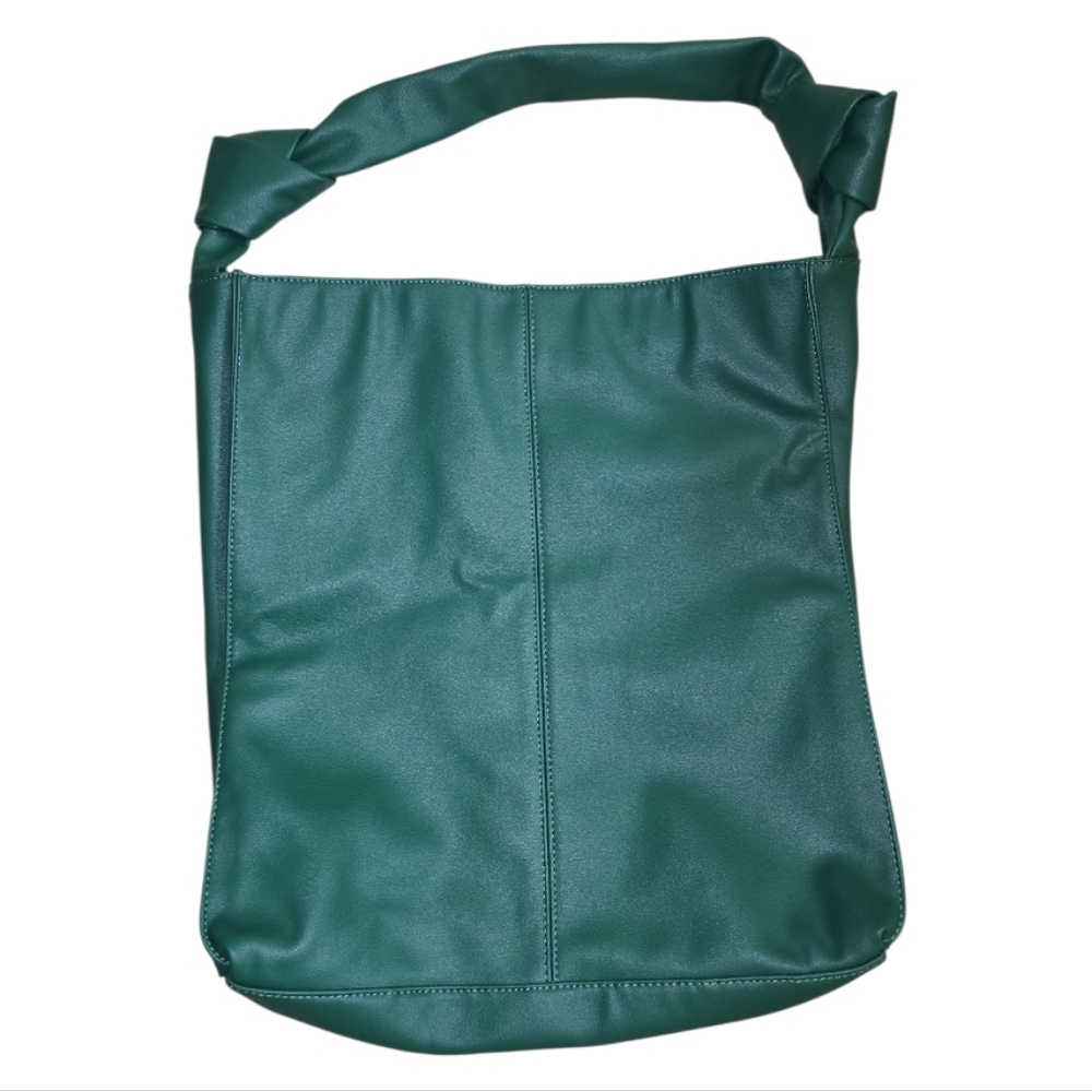 Anthropologie Urban Originals North South Knotted Tote In Green Magnetic Closure - Picture 3 of 12